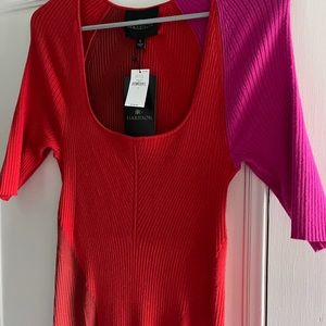 Harbison x Banana Republic Ribbed Color Block Dress - Brand New with Tags